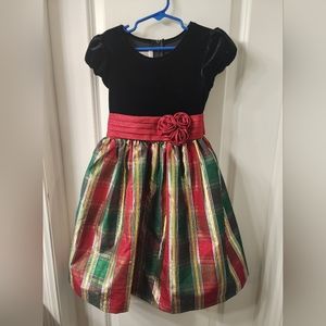 Bonnie Jean girls size 6 Christmas dress